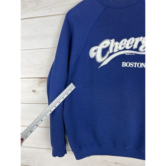 VTG Discus Athletic Sweatshirt Adult XL Blue Cheers Boston Crewneck 90s Pullover - Picture 4 of 9